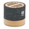 Bamboo RPET wireless speaker black | No Branding | not available | not available | not available
