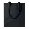 Organic cotton shopping bag EU, colored black | No Branding | not available | not available | not available