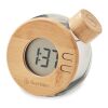 Water powered bamboo LCD clock transparent/grey | No Branding | not available | not available | not available