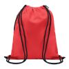 Large drawstring bag 300D RPET red | No Branding | not available | not available | not available