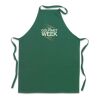 Kitchen apron in cotton green | No Branding | not available | not available | not available