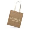 Jute shopping bag with cotton handles beige | No Branding | not available | not available | not available