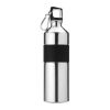 Aluminium bottle 750 ml with rubber grip matt silver