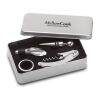 Wine  set in tin box matt silver | No Branding | not available | not available