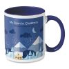 Coloured sublimation mug navy blue | No Branding | not available | not available