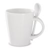 Mug with spoon white | No Branding | not available | not available