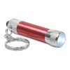 Aluminium torch with key ring red | No Branding | not available | not available