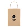 Gift paper bag small 150 gr/m² beige | No Branding | not available | not available | not available