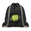 220gr/m² drawstring canvas 2 function bag black | No Branding | not available | not available | not available