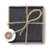 Slate coasters with EVA bottom black | No Branding | not available | not available | not available