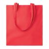 Cotton tote bag with long handles 140gr/m² red | No Branding | not available | not available | not available