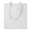 Cotton tote bag with long handles 140gr/m² white | No Branding | not available | not available | not available