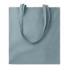 Cotton tote bag with long handles 140gr/m² petrol | No Branding | not available | not available | not available