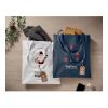 Cotton tote bag with long handles 140gr/m² navy blue | No Branding | not available | not available | not available