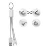 Key ring with USB type C cable silver | No Branding | not available | not available | not available