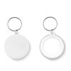 Small pin button key ring white | No Branding | not available | not available