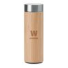 Double wall bamboo vacuum flask 400ml wood | No Branding | not available | not available | not available