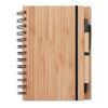 Bamboo notebook with pen lined wood | No Branding | not available | not available