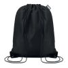 190T RPET drawstring bag black | No Branding | not available | not available | not available