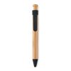 Bamboo/Wheat-Straw ABS ball pen black | No Branding | not available | not available