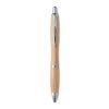 Ball pen in ABS and bamboo matt silver | No Branding | not available | not available