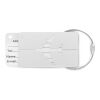 Airplane aluminium luggage tag matt silver | No Branding | not available | not available | not available