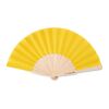 Manual hand fan in wood yellow | No Branding | not available | not available