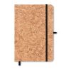 A5 cork notebook 96 lined pages with pen holder black | No Branding | not available | not available | not available