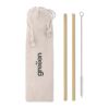 Bamboo Straw w/brush in pouch beige | No Branding | not available | not available | not available