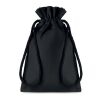 Small cotton draw cord bag black | No Branding | not available | not available | not available