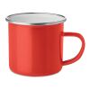 Enamel metal mug 350 ml red | No Branding | not available | not available | not available