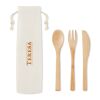 Bamboo cutlery set beige | No Branding | not available | not available | not available