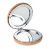 Pocket mirror with cork cover beige | No Branding | not available | not available