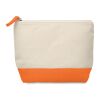 Bicolour cotton cosmetic bag orange | No Branding | not available | not available | not available