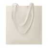 Cotton shopping bag with long handles 180gr/m² beige | No Branding | not available | not available | not available