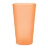 Reusable event cup 500ml transparent/orange | No Branding | not available | not available