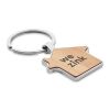 House key ring metal bamboo wood | No Branding | not available | not available | not available