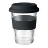 Glass tumbler 350 ml black | No Branding | not available | not available