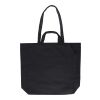 Recycled cotton shopping bag Bennett black | No Branding | not available | not available