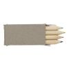 Wooden mini pencil set Kai brown | No Branding | not available | not available