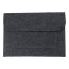 RPET felt document bag Riley dark grey | No Branding | not available | not available