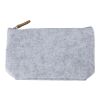 RPET felt toiletry bag Lucy light grey | No Branding | not available | not available