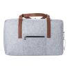 RPET felt travel bag Natalie light grey | No Branding | not available | not available