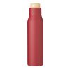 Stainless steel double walled bottle Christian burgundy | No Branding | not available | not available