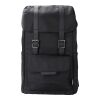 RPET (290T) polyester twill flap backpack Marlowe black | No Branding | not available | not available