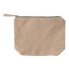 Recycled cotton cosmetic bag (180 gsm) Cressida khaki | No Branding | not available | not available