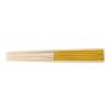 Bamboo hand held fan Elio yellow | No Branding | not available | not available