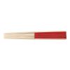 Bamboo hand held fan Elio red