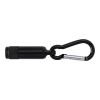 Aluminium mini torch with carabiner Tracy black | No Branding | not available | not available