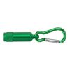 Aluminium mini torch with carabiner Tracy green | No Branding | not available | not available